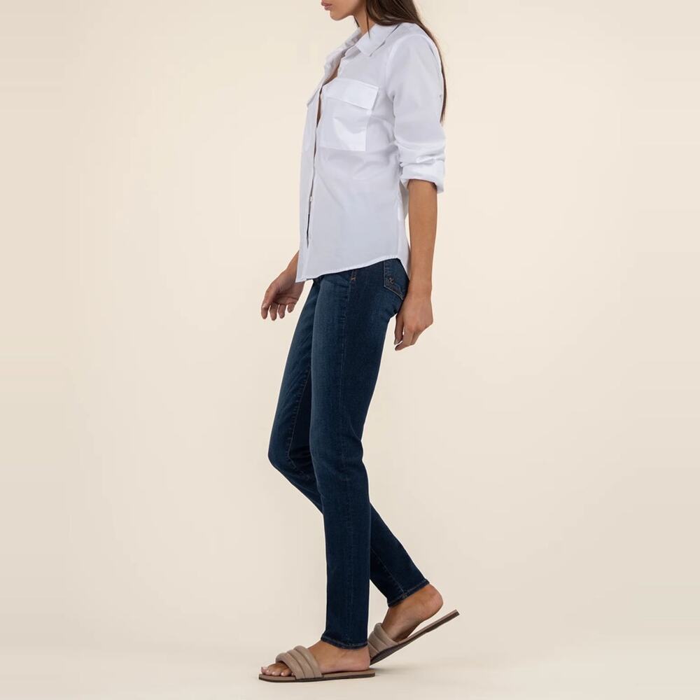Kut from the Kloth Diana Mid Rise Relaxed Fit Skinny Jeans Size 6 - Picture 2 of 15